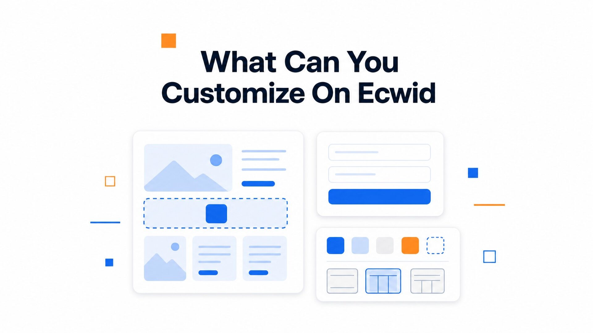 Video Widget for Ecwid Stores 2 Comparison illustration for What can you customize on Ecwid