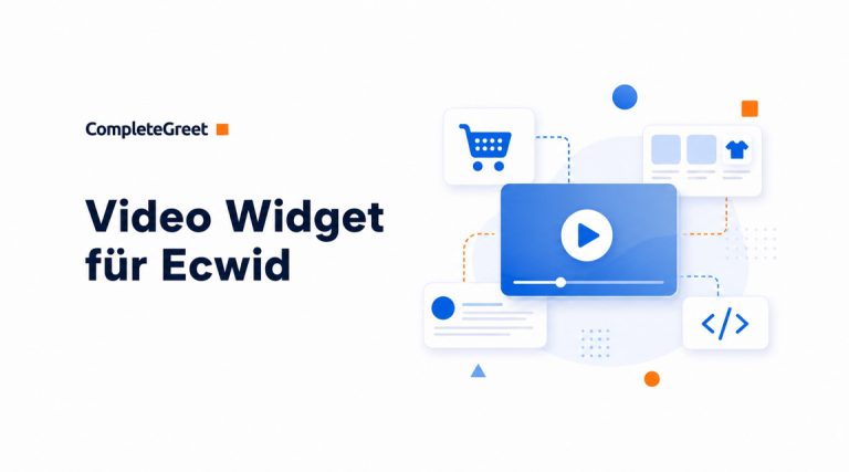 Video Widget für Ecwid Stores