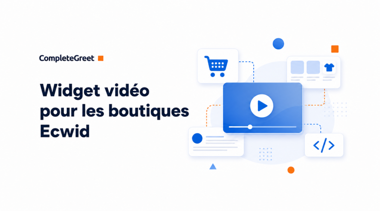 Widget vidéo Ecwid : installation et personnalisation