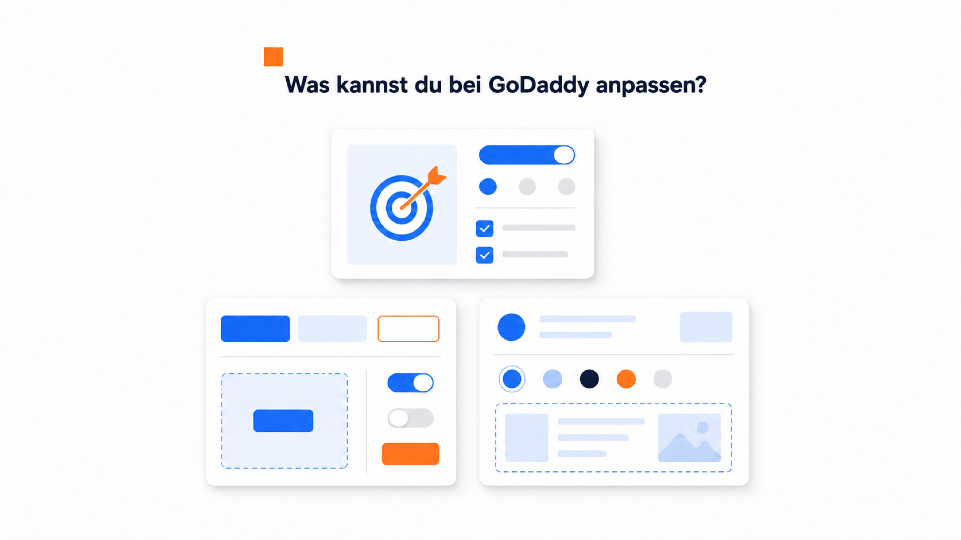 Anpassungsmöglichkeiten eines GoDaddy-Video-Widgets