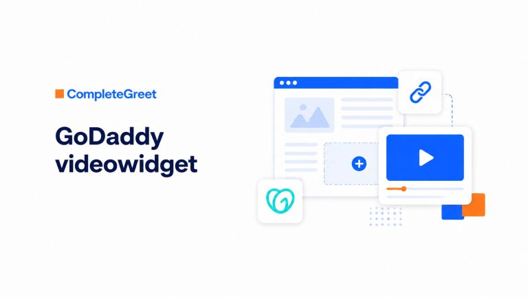 Videowidget til GoDaddy websites