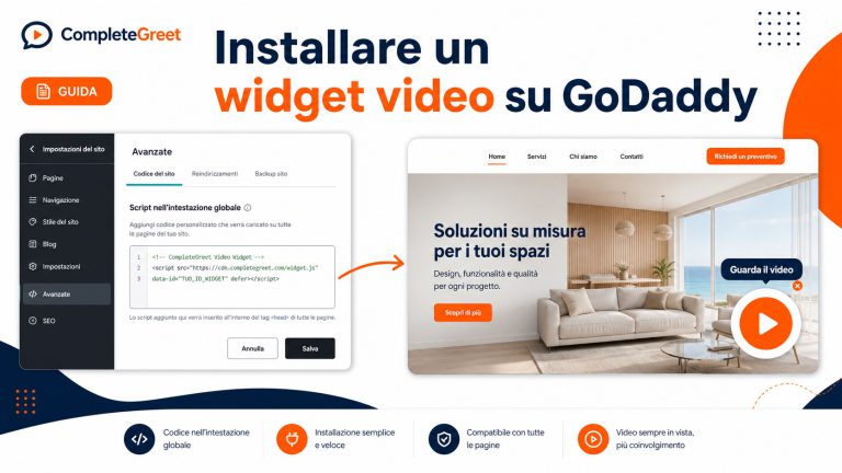 Widget video per siti GoDaddy