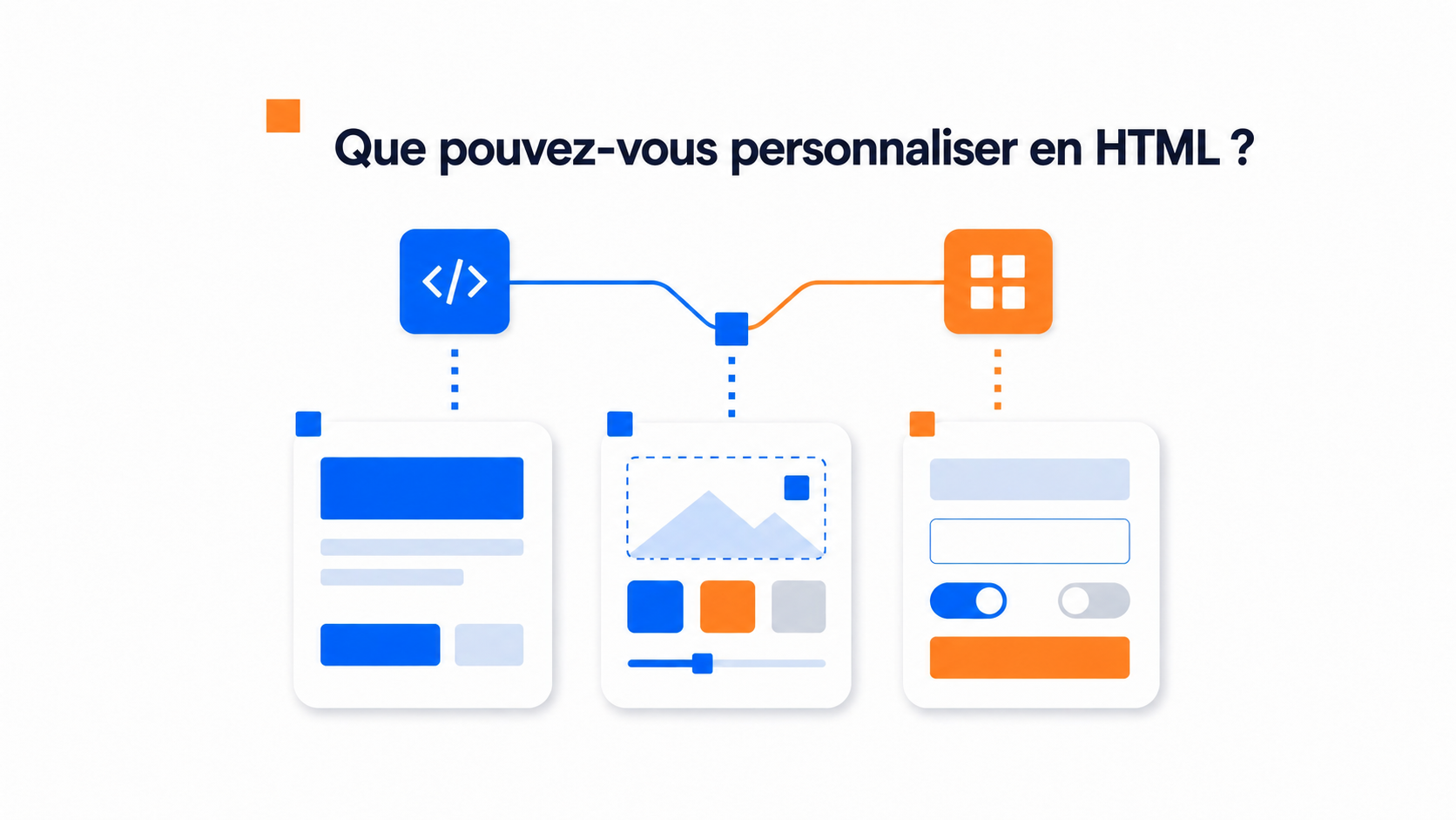 Illustration des options pour ajouter une bulle vidéo à un site HTML