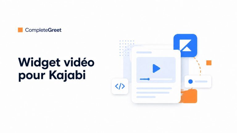 Comment ajouter une bulle vidéo à Kajabi