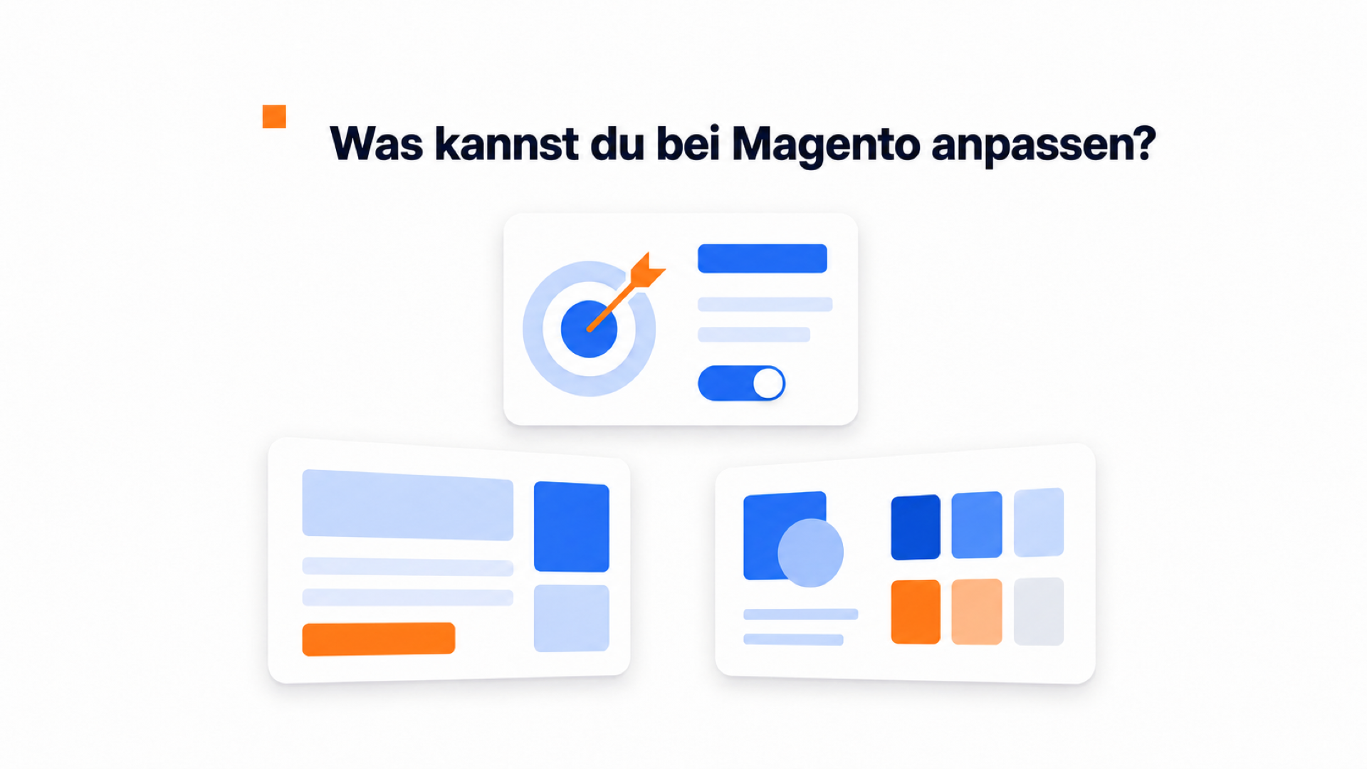 Vergleichsillustration für Videowidgets auf Magento und Adobe Commerce