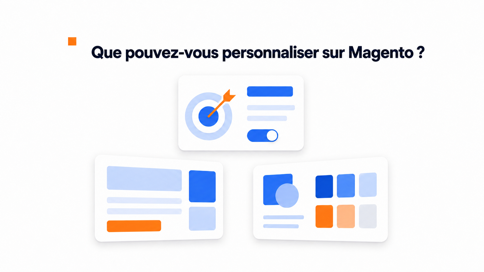 Illustration des options du widget vidéo pour Magento et Adobe Commerce