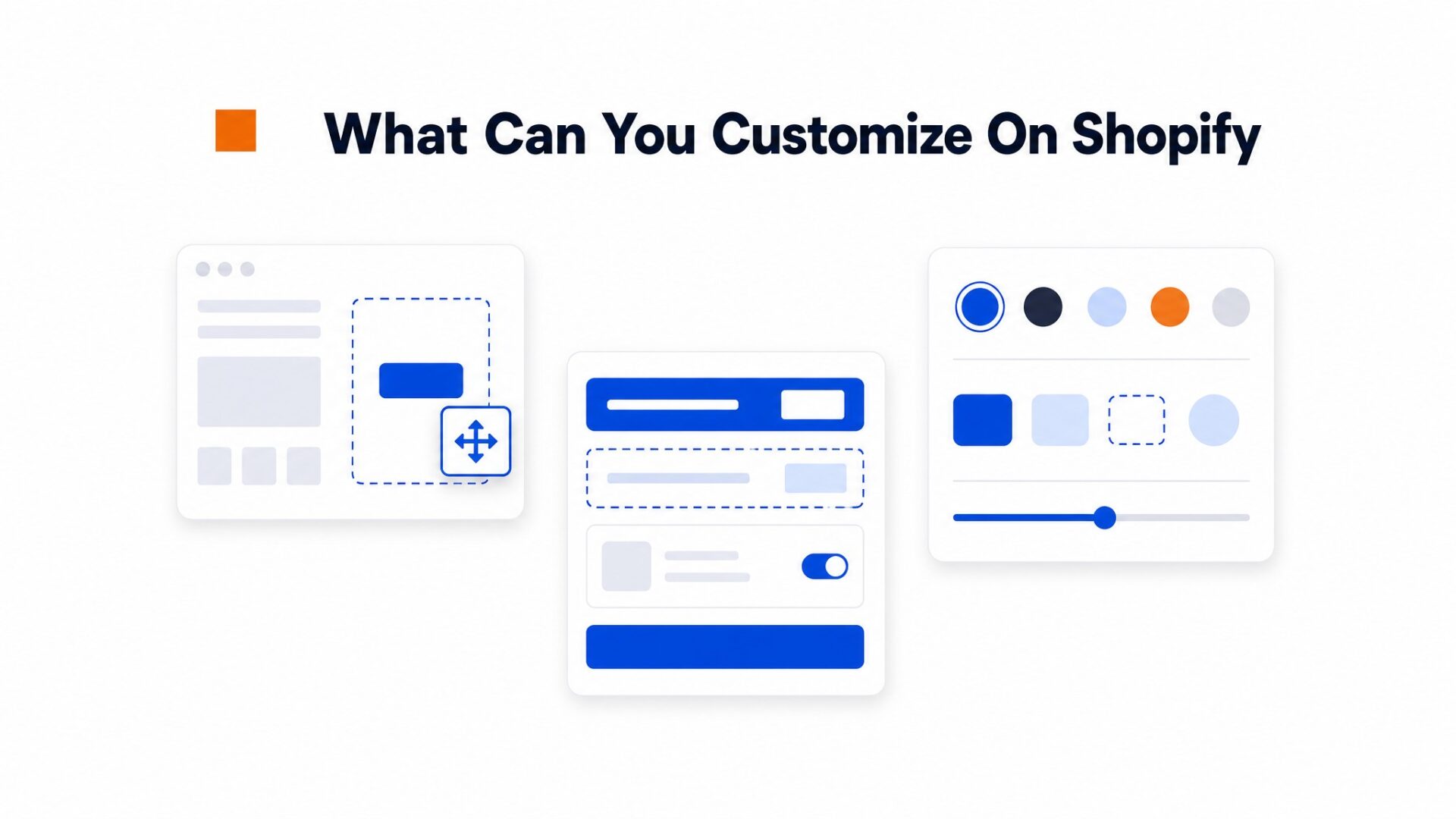 Comparison illustration for What can you customize on Shopify