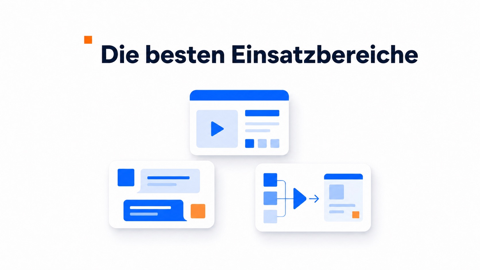 Anwendungsfall-Illustration: Warum Videomarketing für Websites kleiner Unternehmen für das Ergebnis wichtig ist