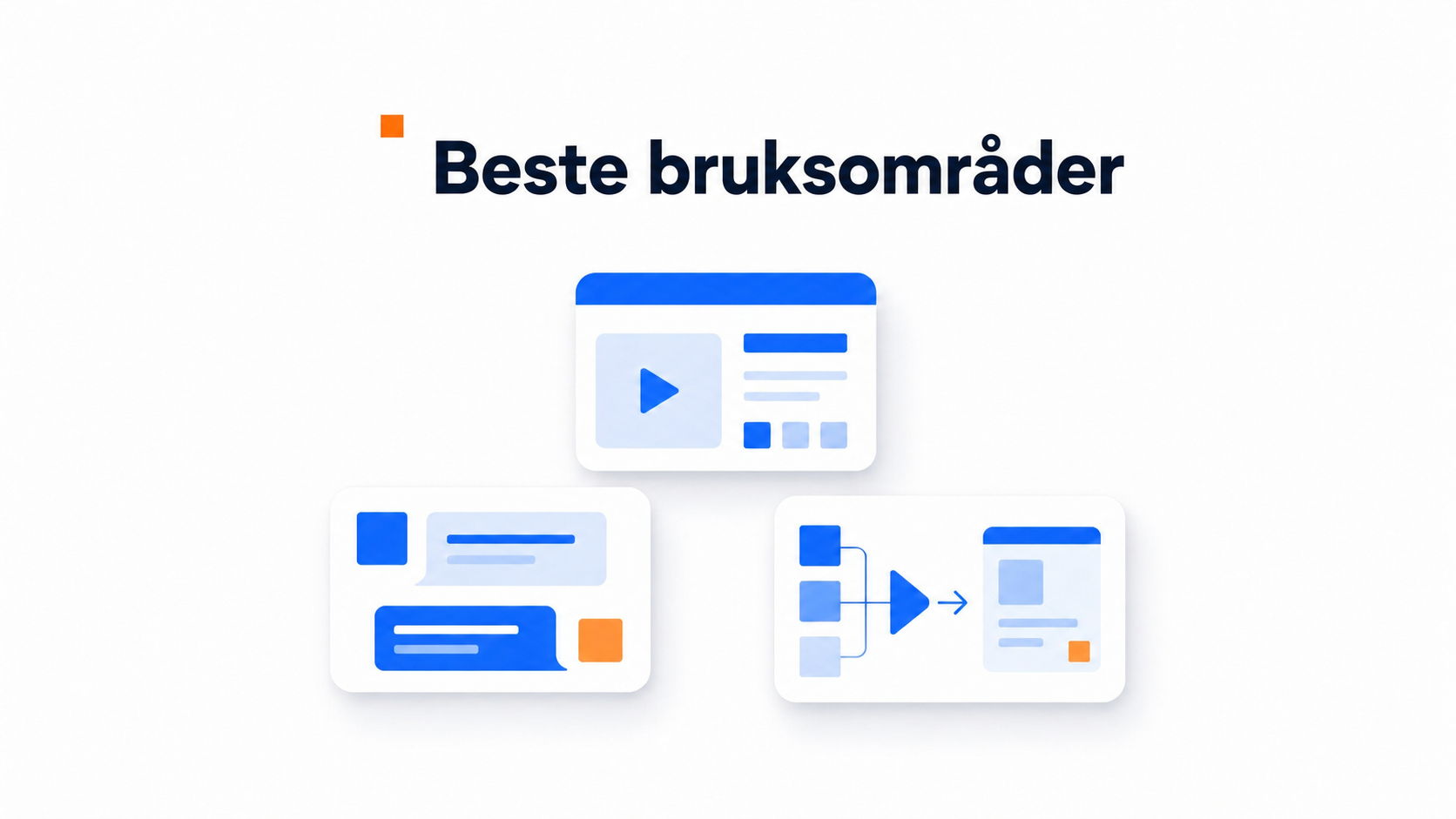 Illustrasjon av bruksområde for videomarkedsføring for små bedrifter