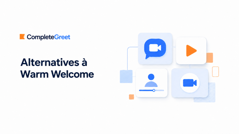 Alternatives à Warm Welcome : outils ciblés de bulle vidéo