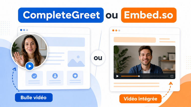 CompleteGreet ou Embed.so : quel widget vidéo choisir ?
