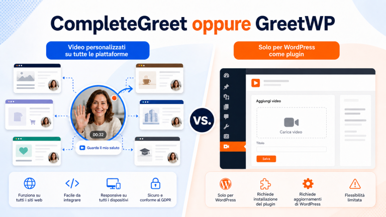 CompleteGreet o GreetWP: quale widget video scegliere?