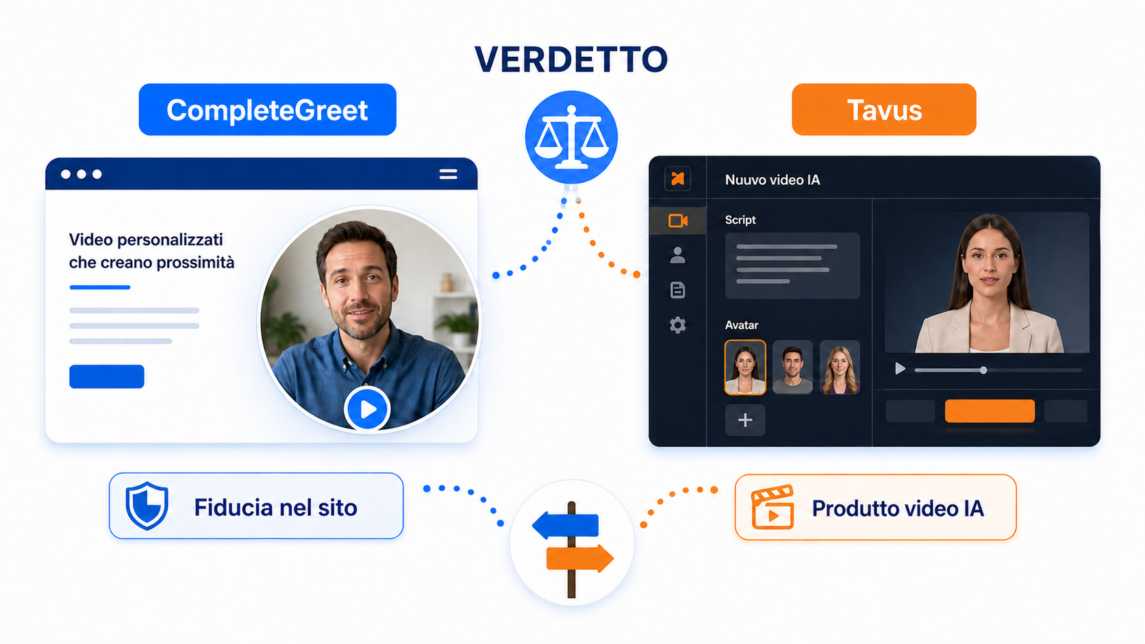 CompleteGreet o Tavus: quale strumento video scegliere? 5 Illustrazione dei casi d'uso per scegliere tra CompleteGreet e Tavus