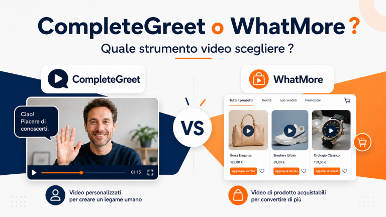 CompleteGreet o WhatMore: quale widget video scegliere?