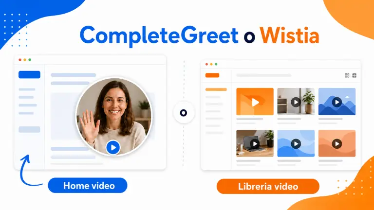 CompleteGreet o Wistia: quale soluzione video scegliere?