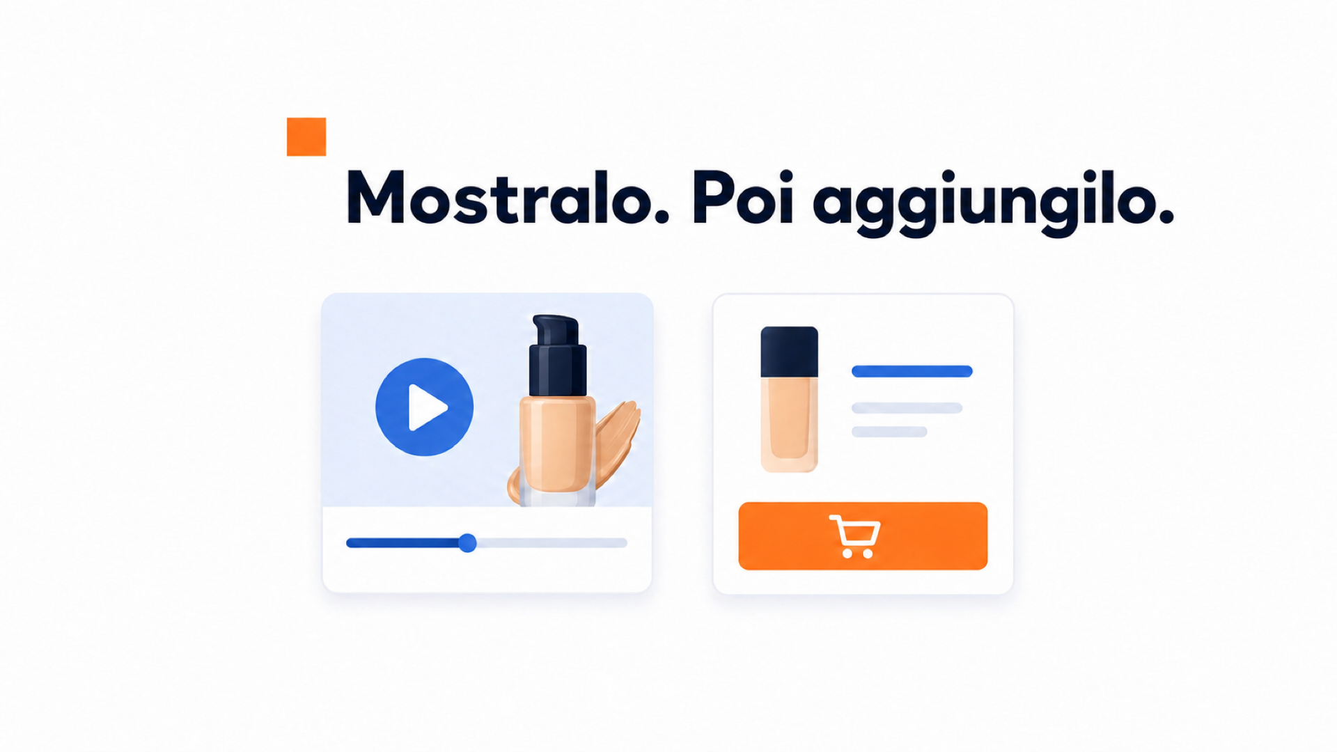 Bolla video per brand beauty e cosmetici 2 Widget video beauty con dimostrazione prodotto e azioni d’acquisto