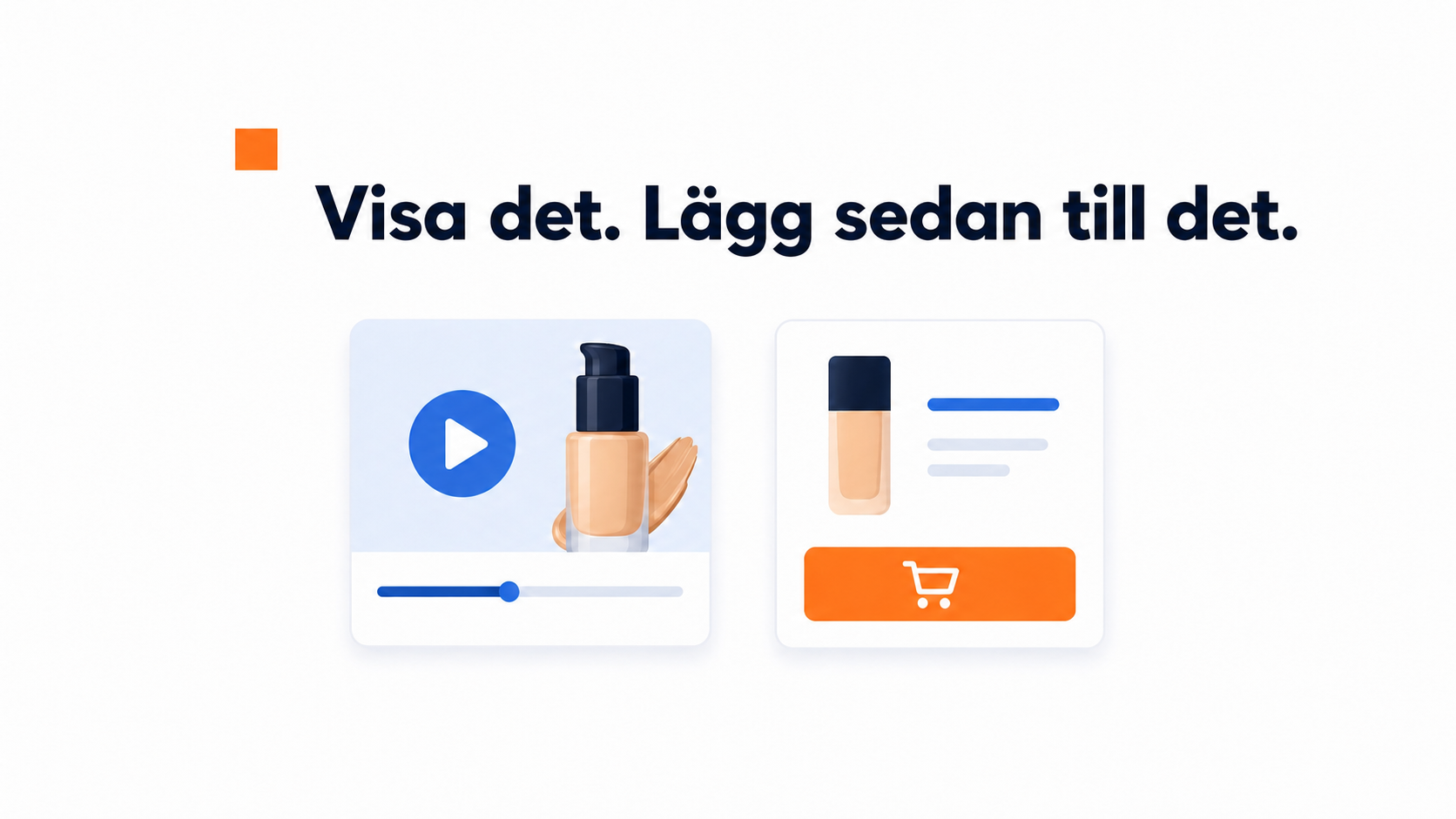 Videowidget för skönhets- och kosmetikföretag