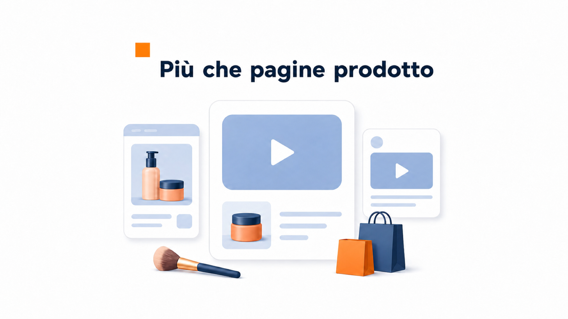 Bolla video per brand beauty e cosmetici 4 Pagina ecommerce beauty con bolla video vicino al prodotto
