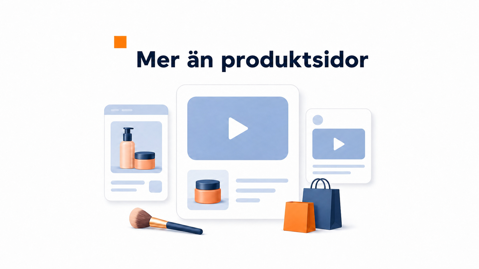 Videowidget för skönhets- och kosmetikföretag