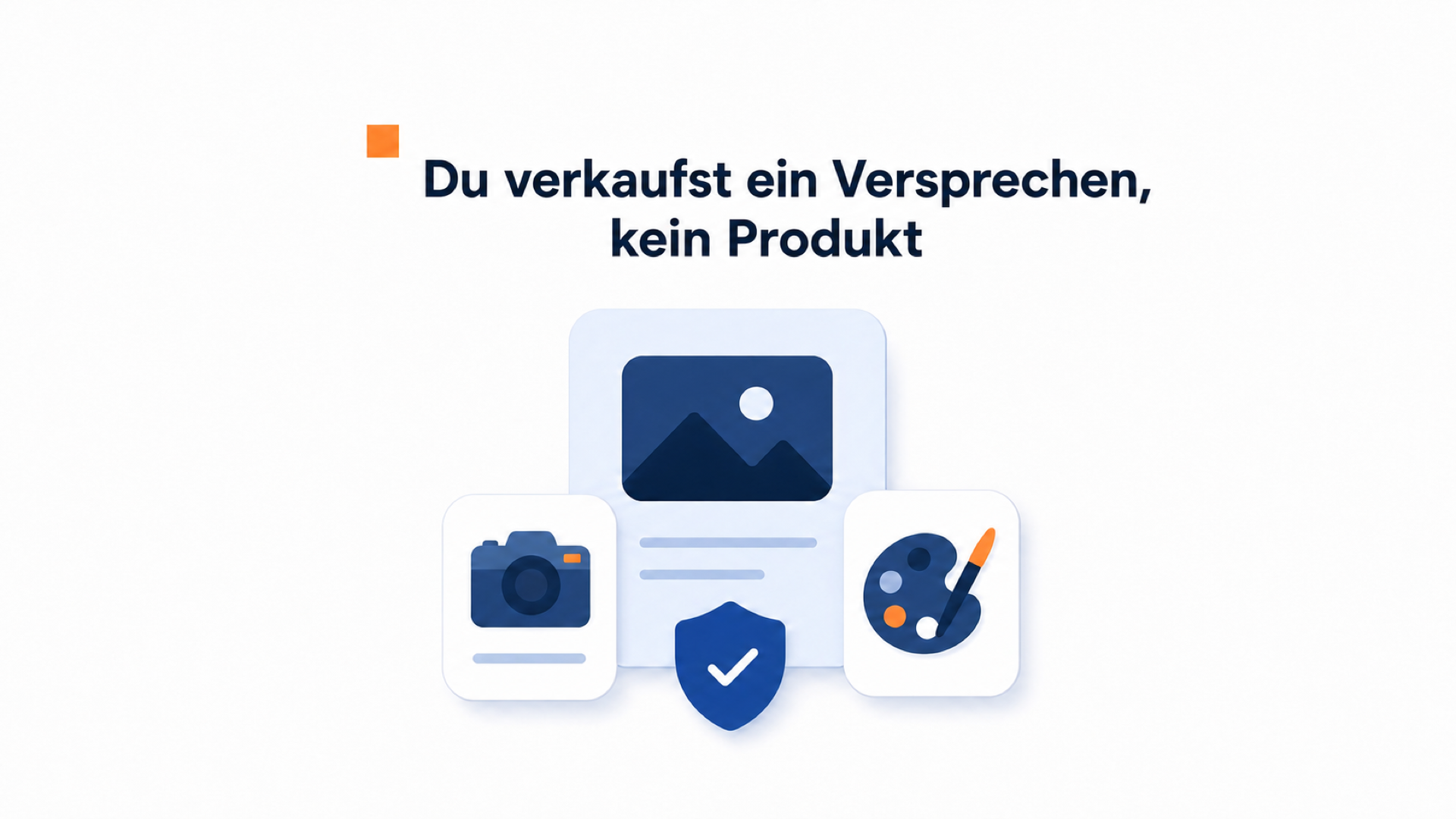 Video-Bubble für Fotografen und Kreativstudios 1 Vertrauenssignale auf der Website eines Kreativstudios