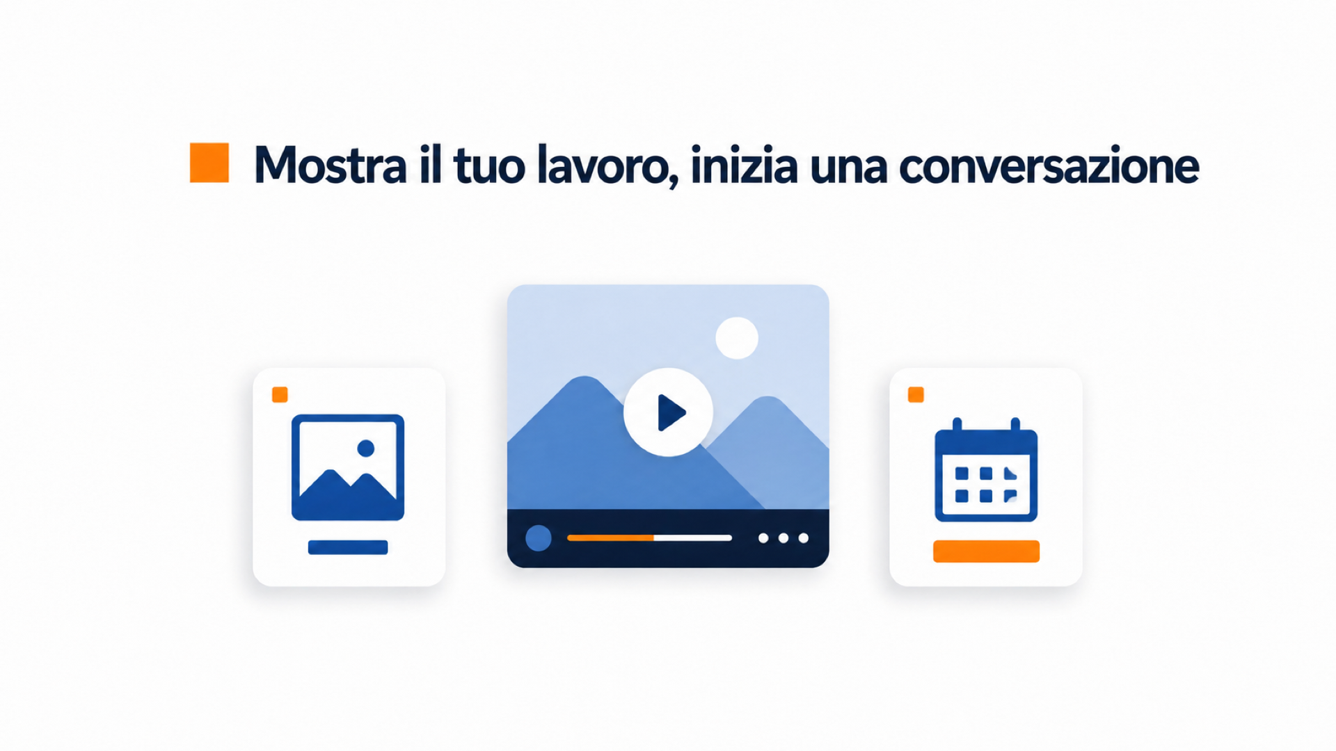 Widget video confrontato con un portfolio silenzioso