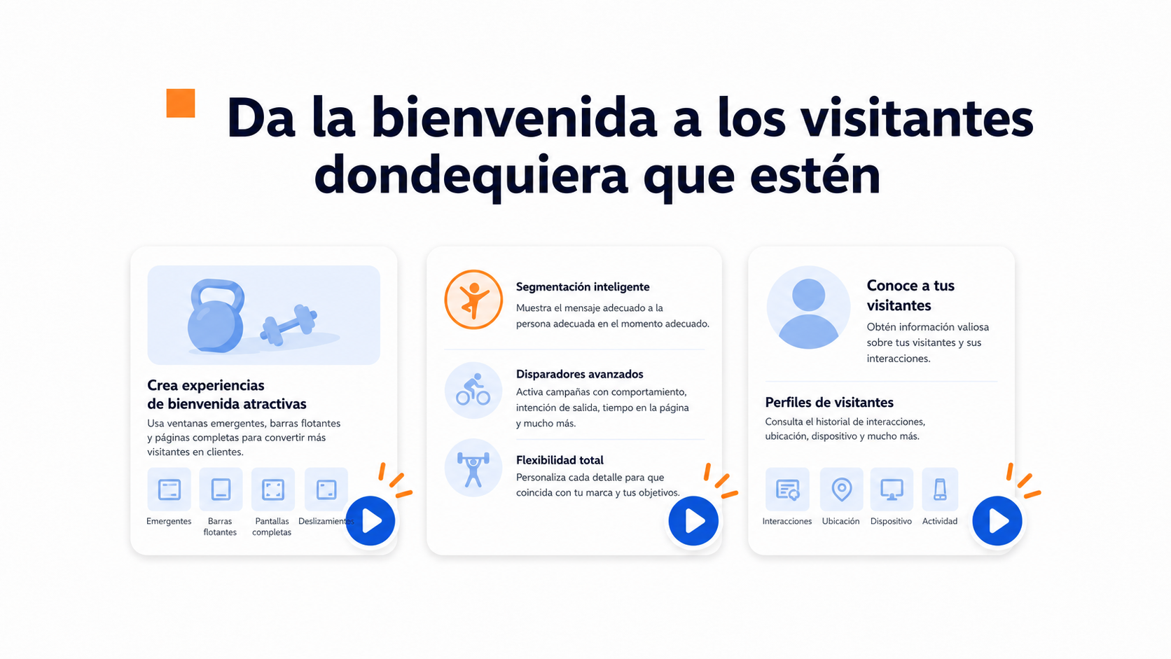 Comparación del funcionamiento de widgets de vídeo para fitness