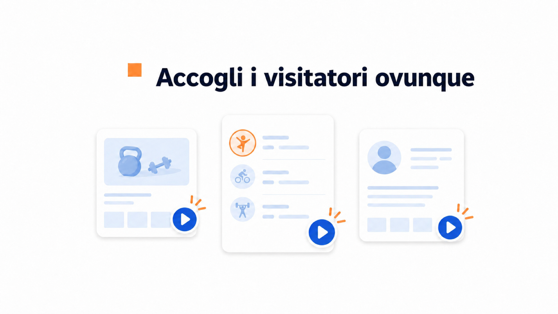 Illustrazione del funzionamento dei widget video fitness