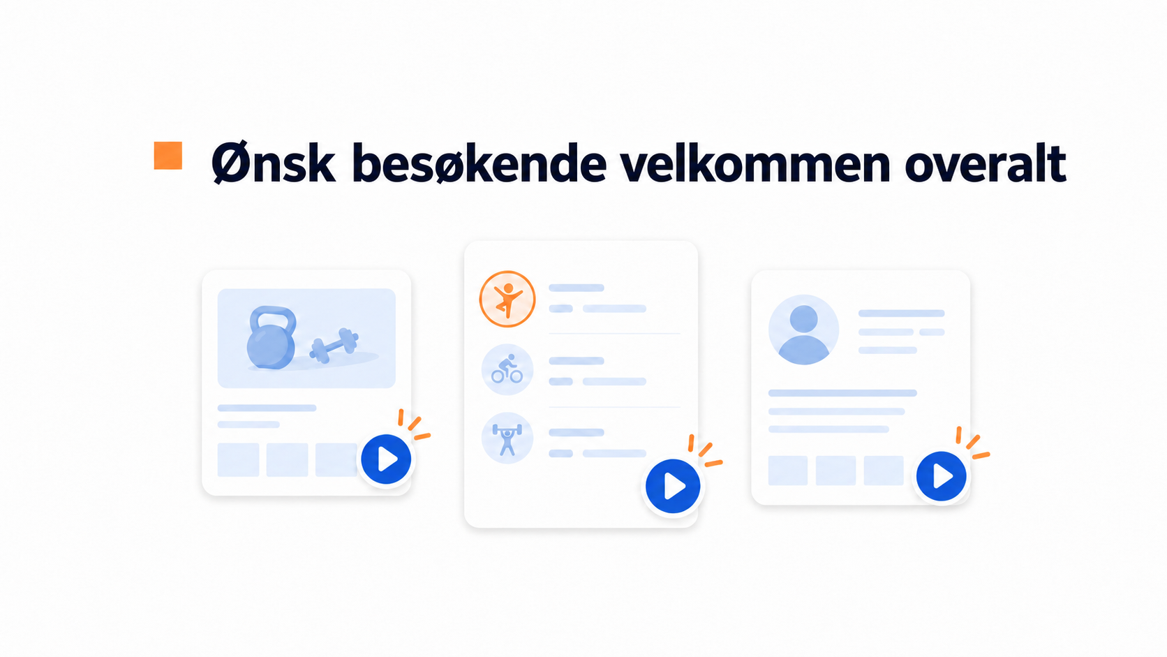 Illustrasjon av hvordan videobobler fungerer for treningssentre og trenere