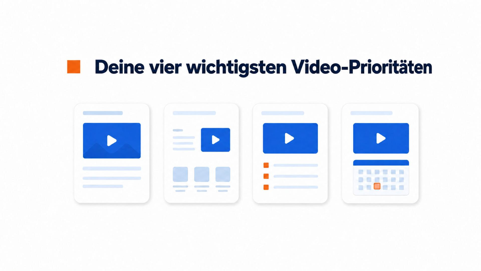 Vergleich der passenden Video-Platzierung auf einer Fitness-Website
