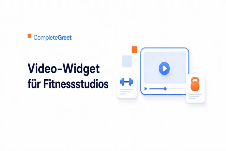 Video-Widget für Fitnessstudios und Personal Trainer