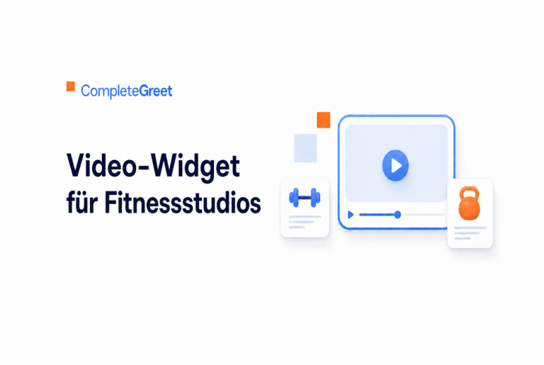 Video-Widget für Fitnessstudios und Personal Trainer