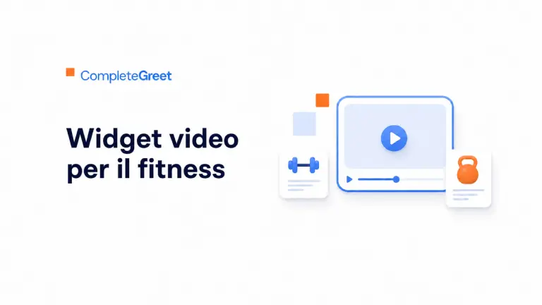 Widget video per palestre e personal trainer