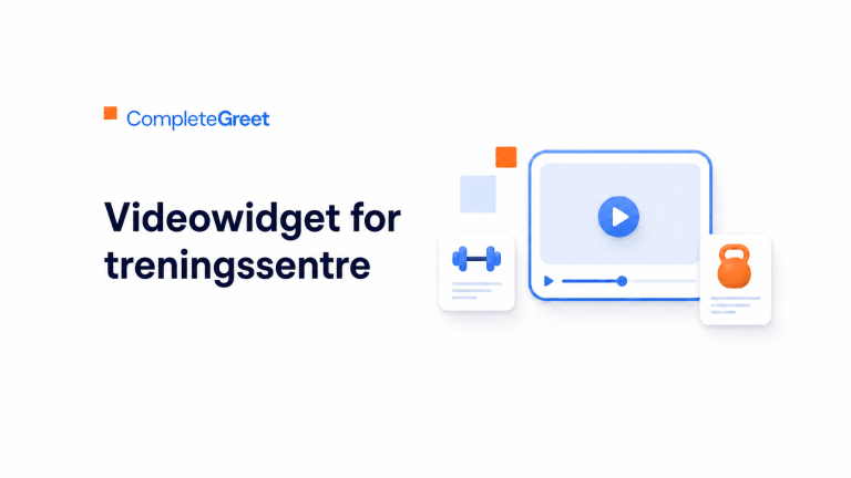 Videowidget for treningssentre og personlige trenere