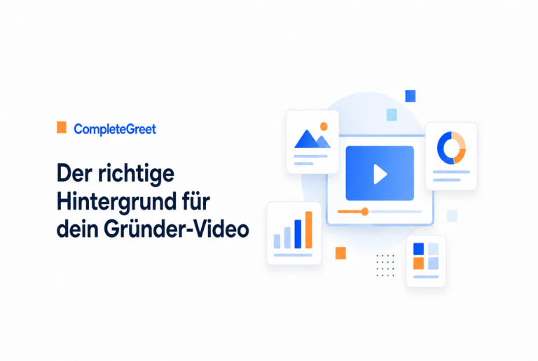 Den richtigen Hintergrund für dein Gründer-Video wählen
