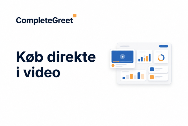 Mersalg og opgradering med shoppable video