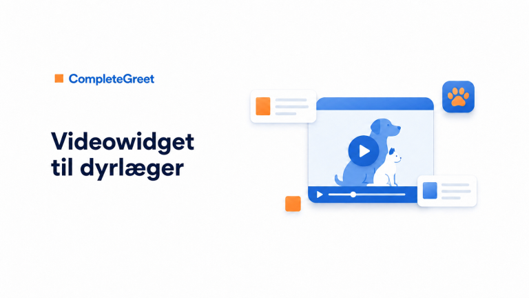 Videowidget til dyrlægepraksisser
