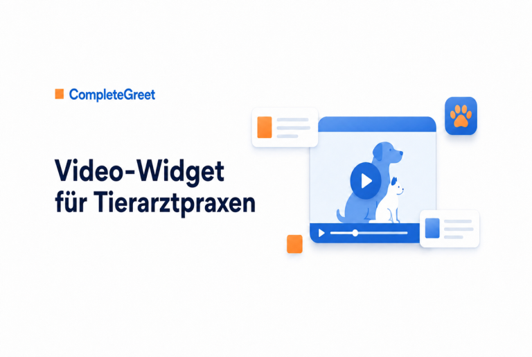 Video-Widget für Tierarztpraxen