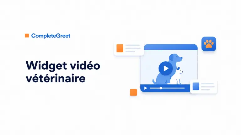 Widget vidéo pour les cabinets vétérinaires