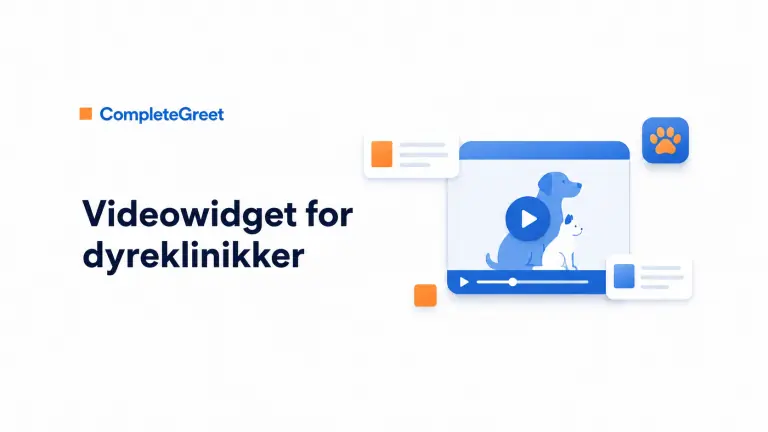 Videowidget for veterinærpraksiser