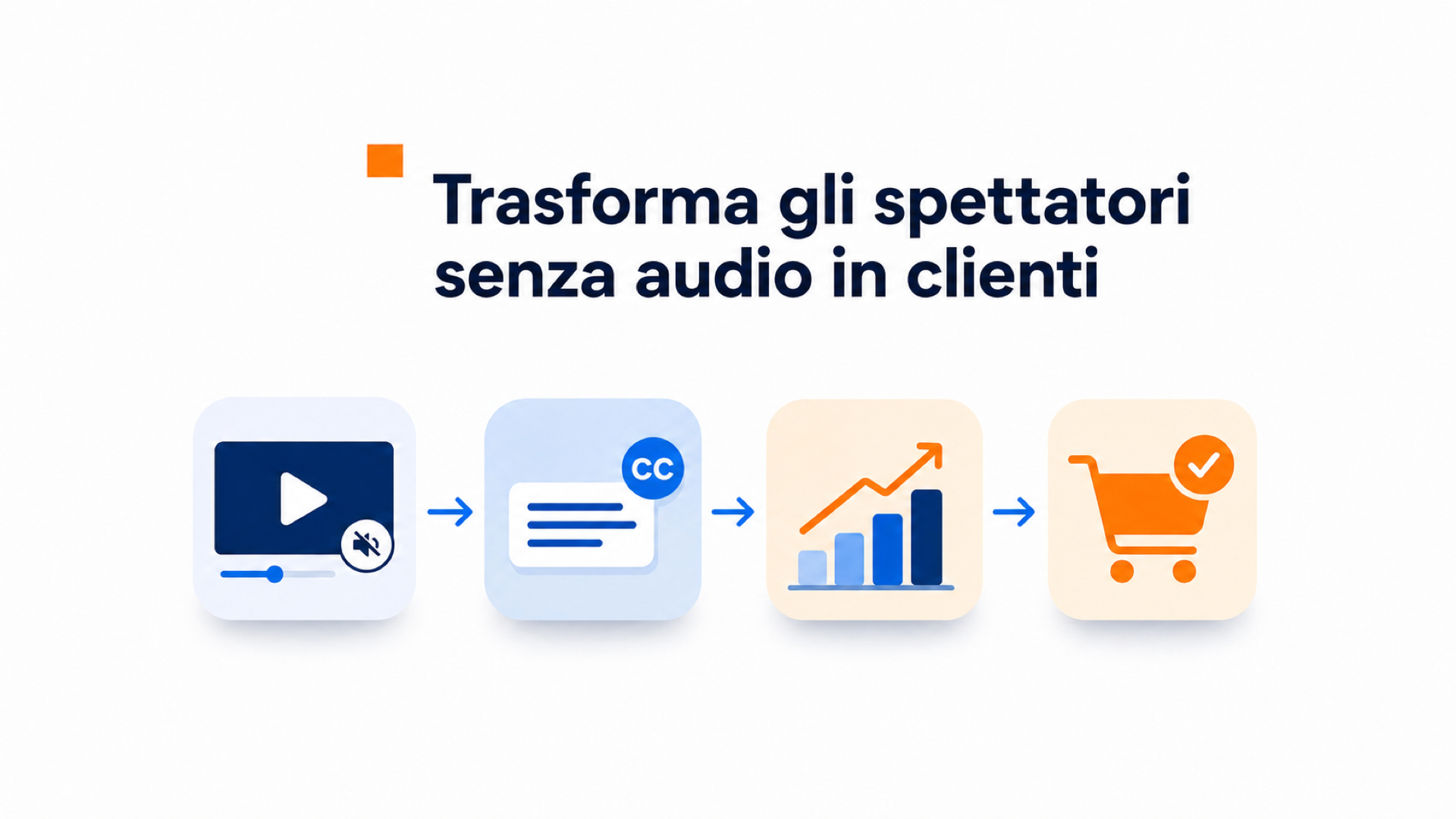 Illustrazione di un visitatore che guarda un video del sito con sottotitoli