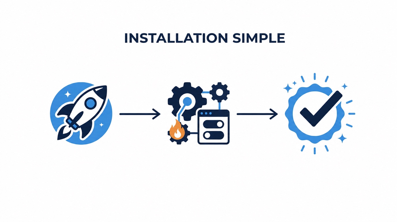 Illustration d'une installation simple d'outils vidéo