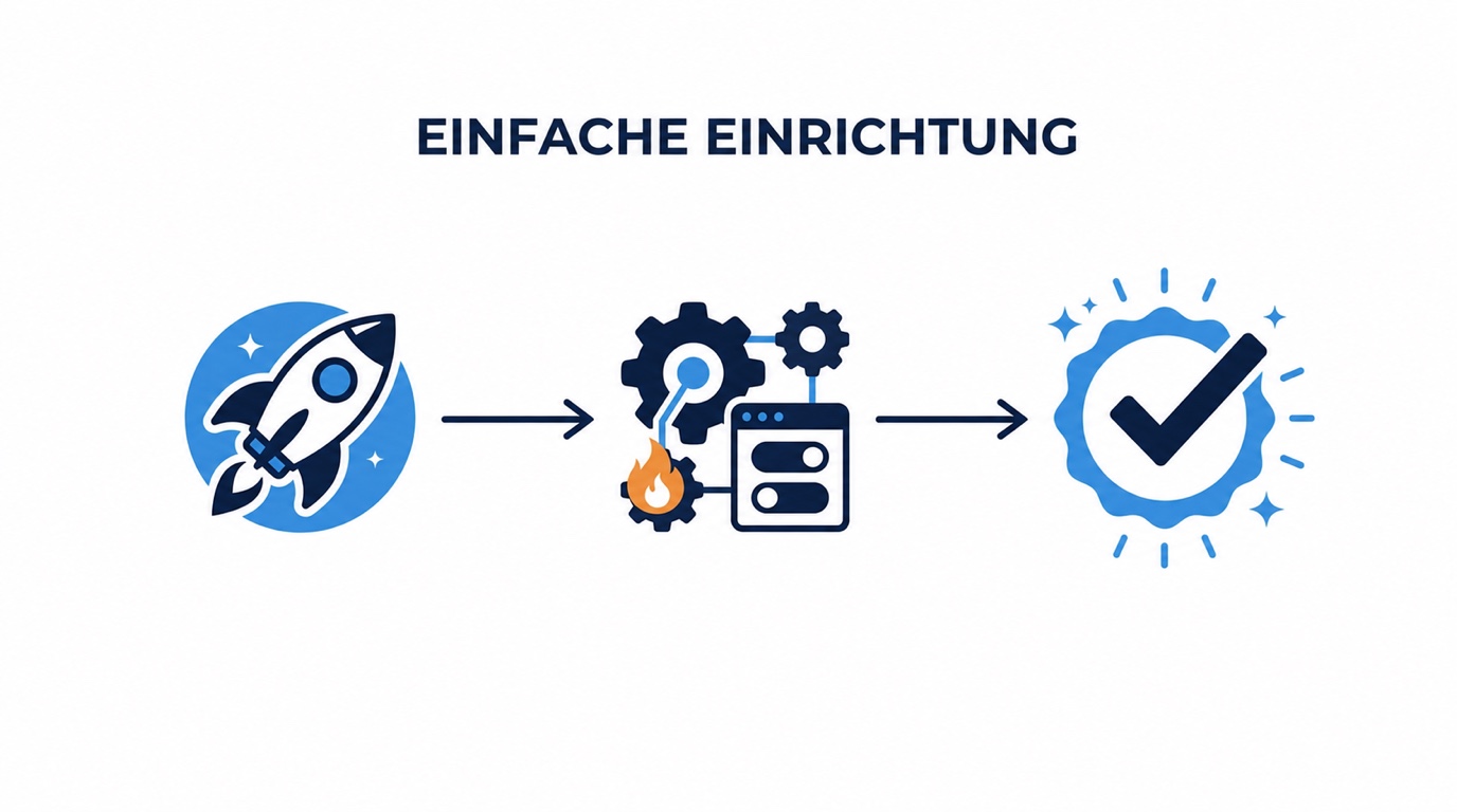 Illustration einer einfachen Einrichtung von Video-Tools