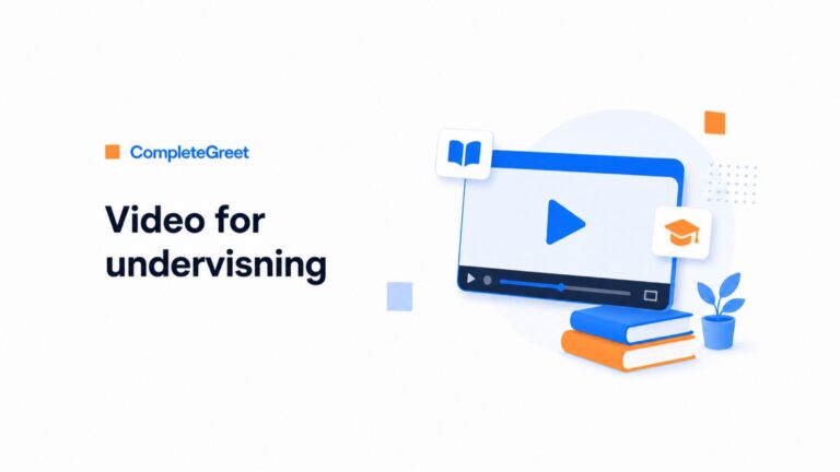 Videowidget for nettkurs og utdanningsplattformer