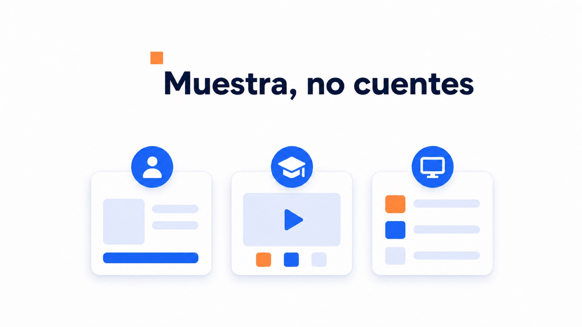 Widget de vídeo para cursos online y plataformas educativas 2 Ilustración de cómo los widgets de vídeo muestran la enseñanza en la práctica
