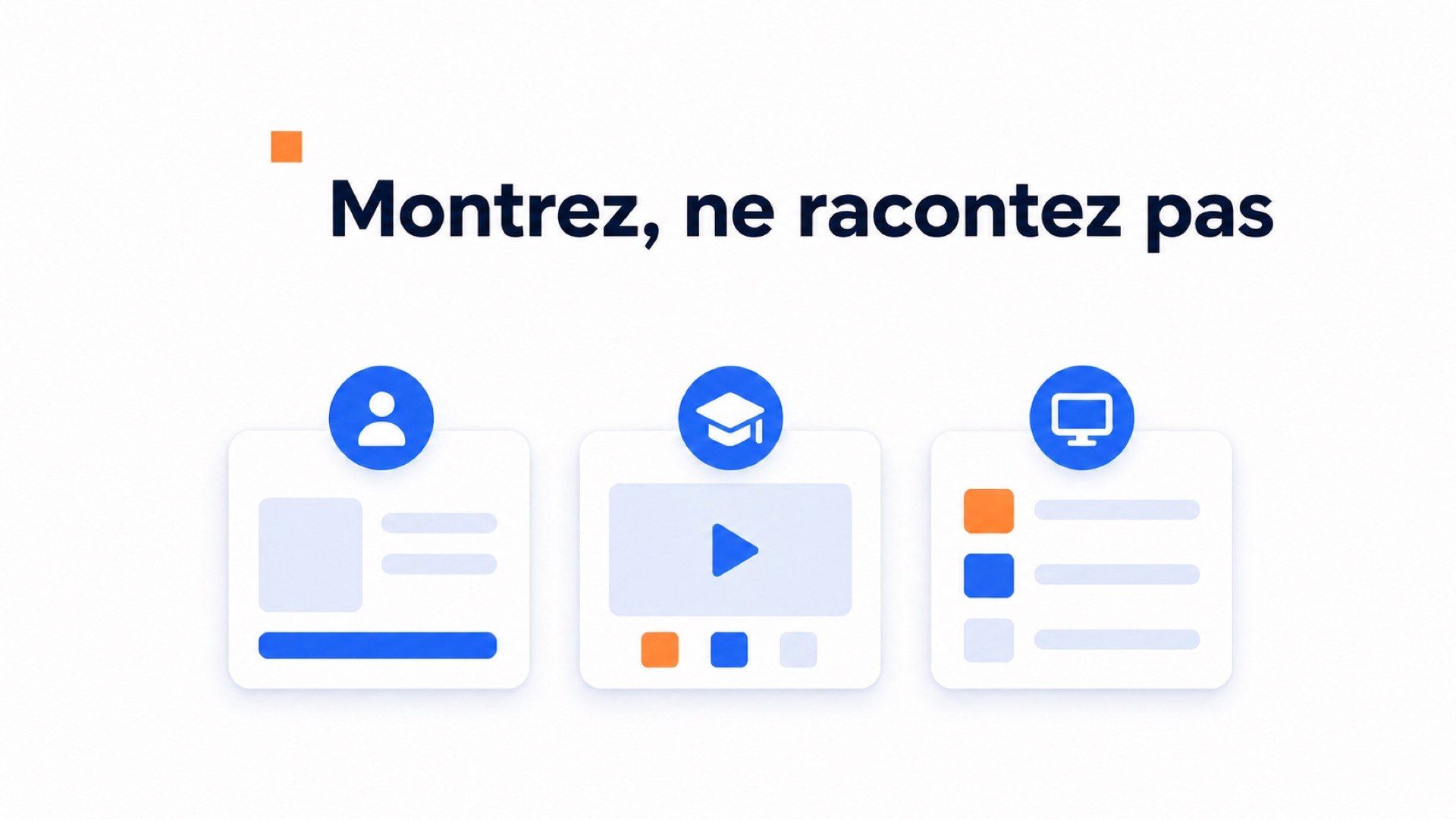 Widget vidéo pour les cours en ligne et les plateformes de formation 2 Illustration montrant comment les widgets vidéo rendent la formation concrète