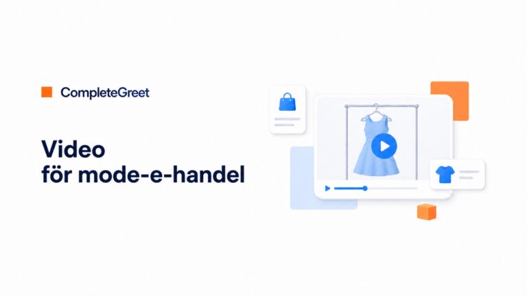 Videowidget för modebutiker online