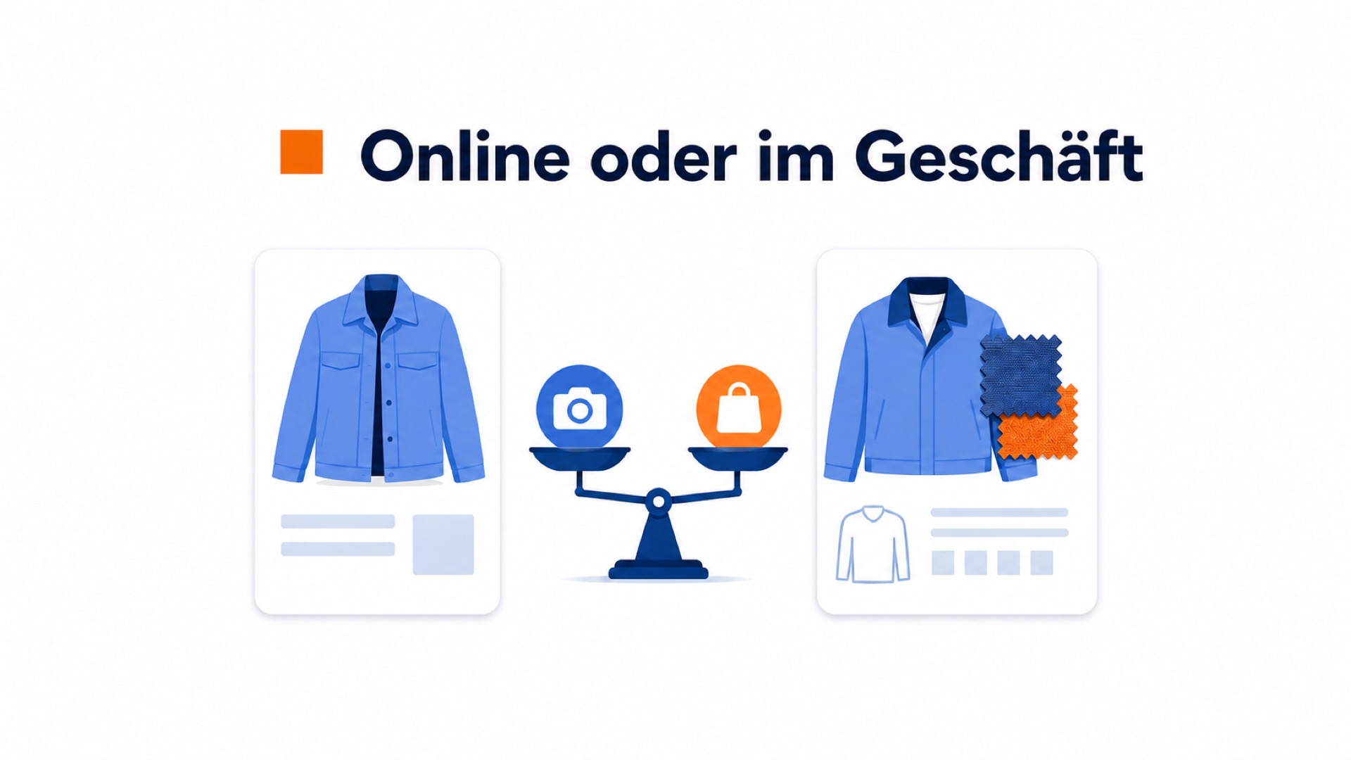 Vergleich der Vertrauenssignale auf einer Mode-Produktseite
