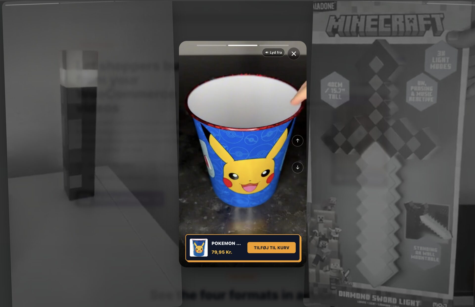 Vollbild-Video-Popup von CompleteGreet mit Produkt-Call-to-Action