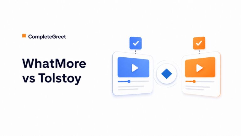 WhatMore vs Tolstoy pour la vidéo shopping avec IA