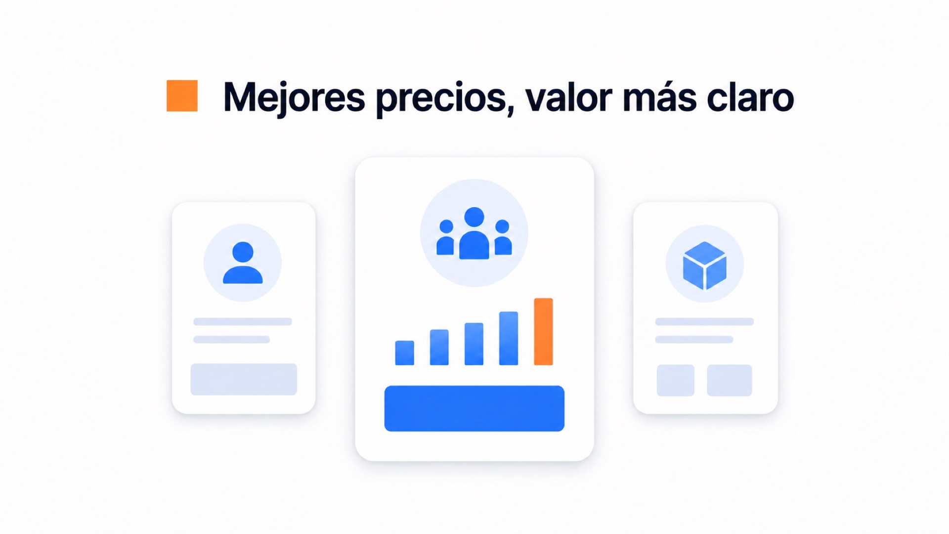 Ilustración que compara los precios de CompleteGreet, WhatMore y Tolstoy